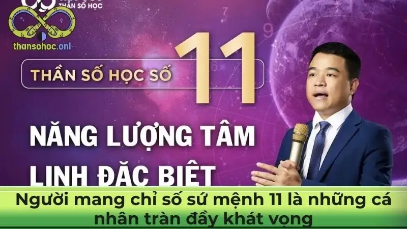 Người mang chỉ số sứ mệnh 11 là những cá nhân tràn đầy khát vọng