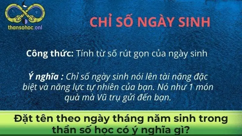 Đặt tên theo ngày tháng năm sinh trong thần số học có ý nghĩa gì?