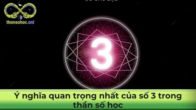 Ý nghĩa quan trọng nhất của số 3 trong thần số học