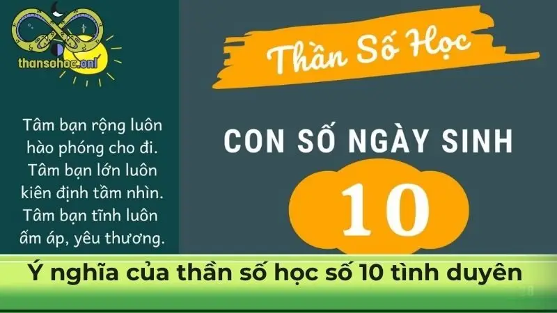 Ý nghĩa của thần số học số 10 tình duyên  